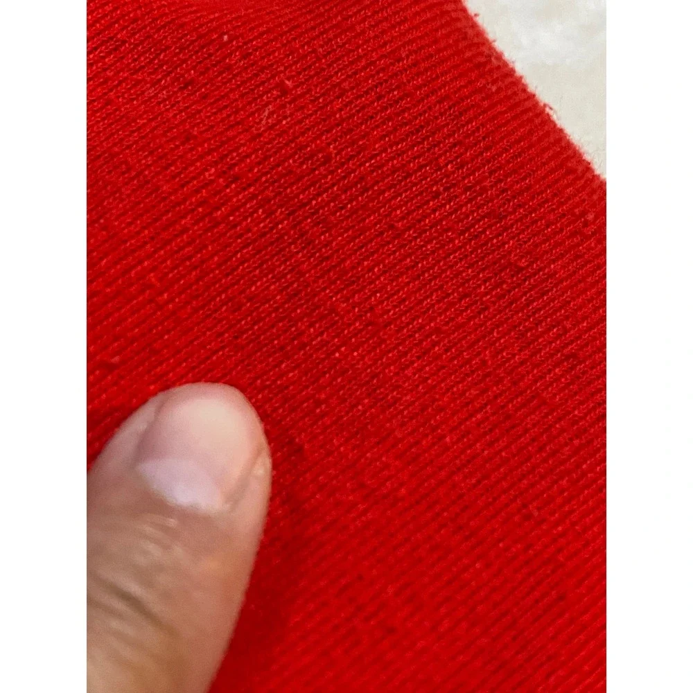 Vintage Mens Red Union Suit Long John One Piece Thermal Pajamas Ribbed Knit